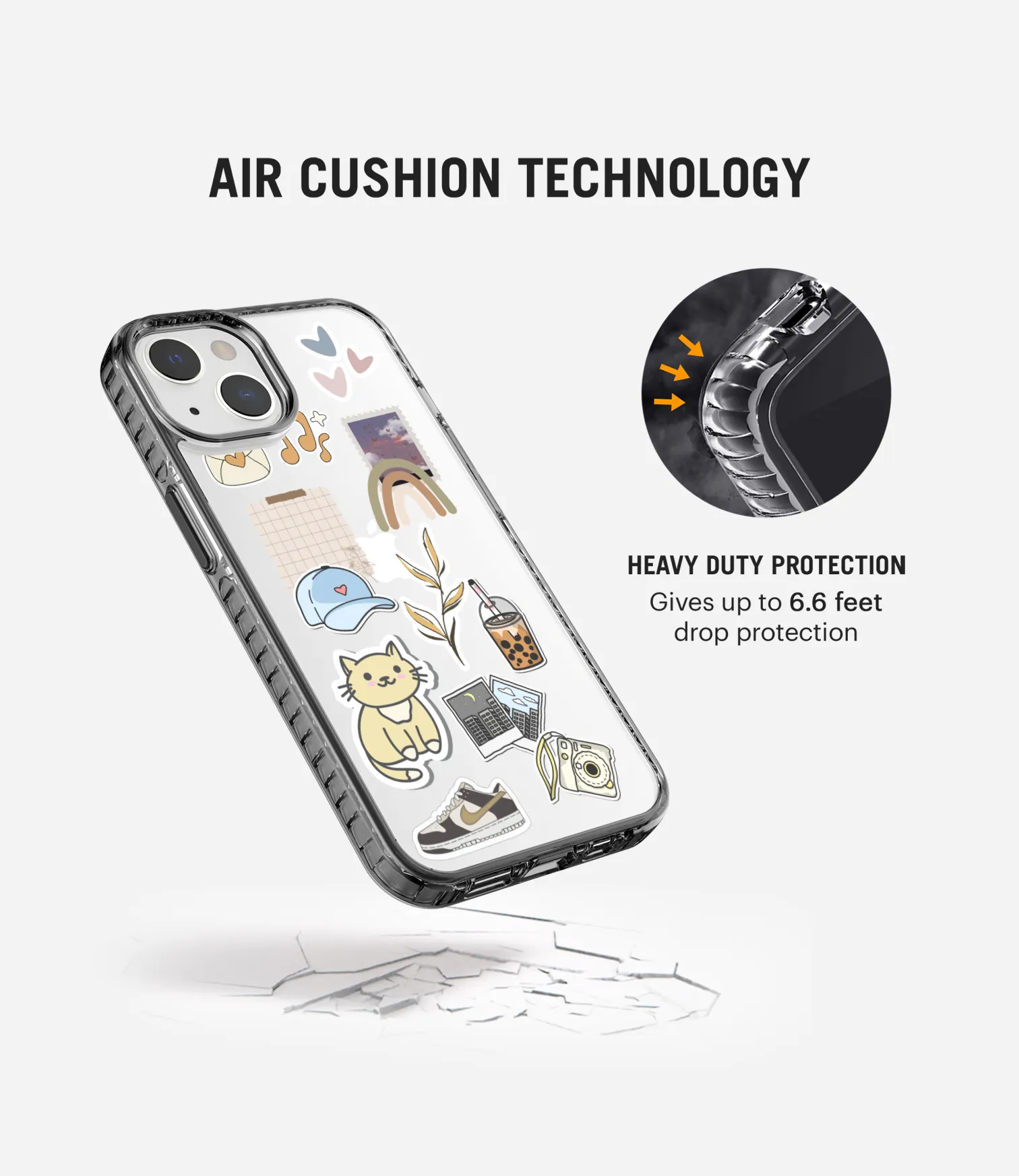 Cartoon Chic Stride 2.0 Clear Phone Case