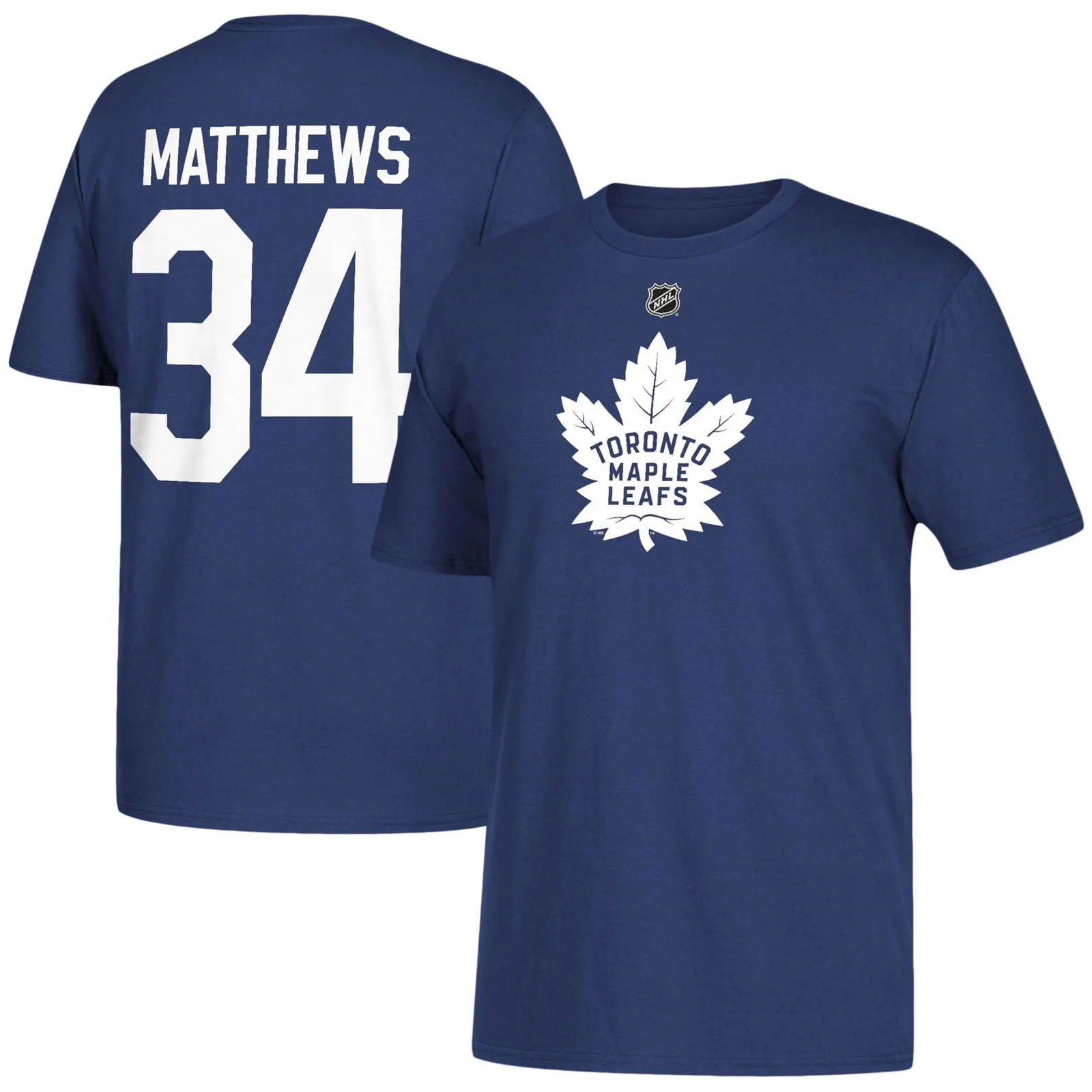 Child Kids Toronto Maple Leafs Auston Matthews Blue Home Name & Number T-Shirt