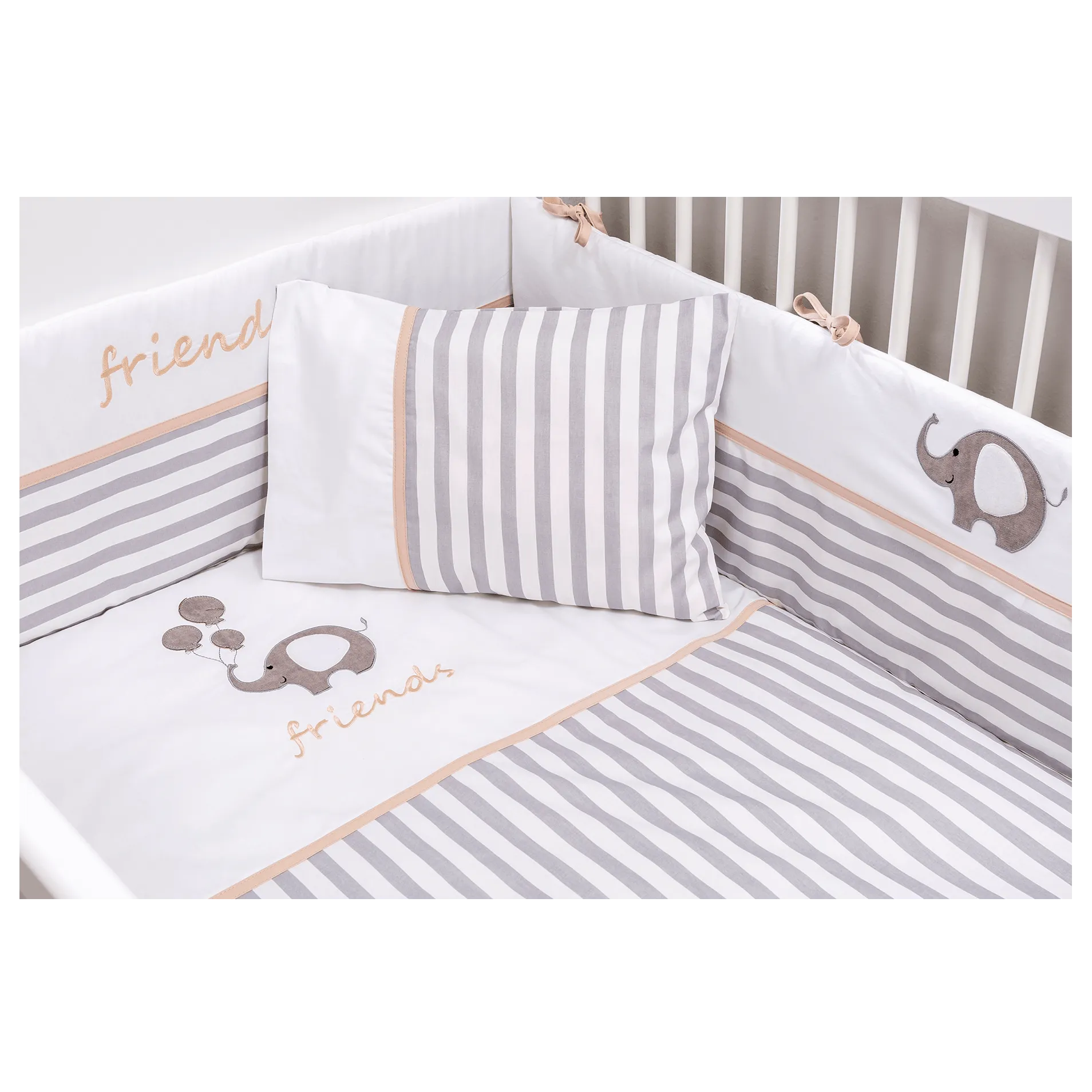 Cilek Baby Cotton St Convertible Baby Bed (75X160 Cm)