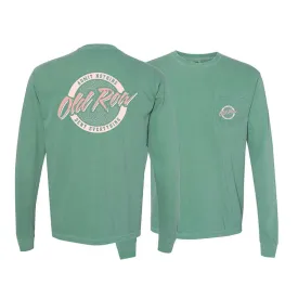 Circle Logo Long Sleeve T-Shirt in Light Green