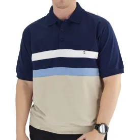 Classics by Palmland Short Sleeve Polo Shirt 6190-326 Big and Tall - Navy