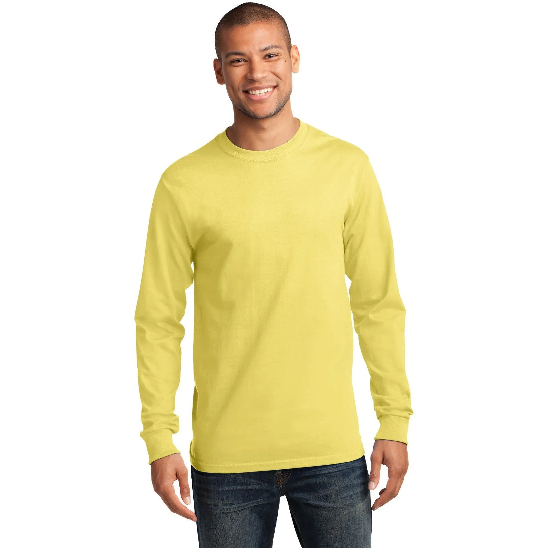 CLOSEOUT - Port & Company Tall Long Sleeve Essential Tee