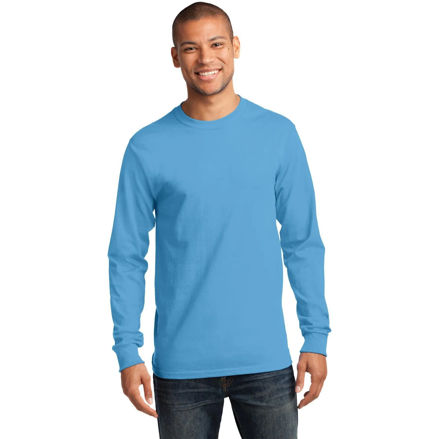 CLOSEOUT - Port & Company Tall Long Sleeve Essential Tee