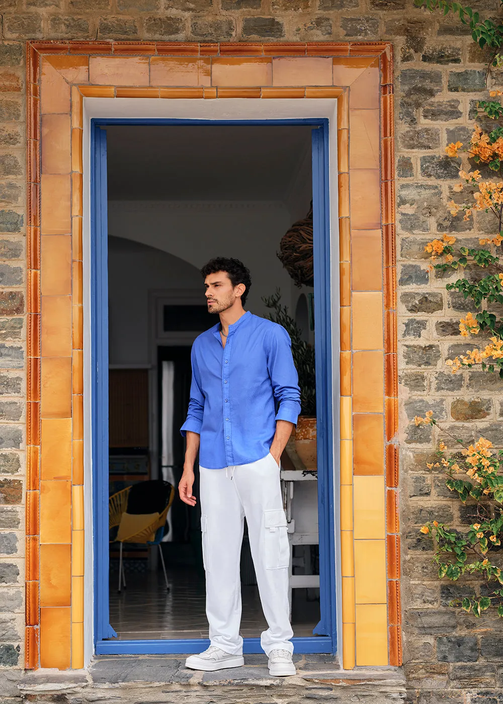 Cobalt Blue Cotton Shirt