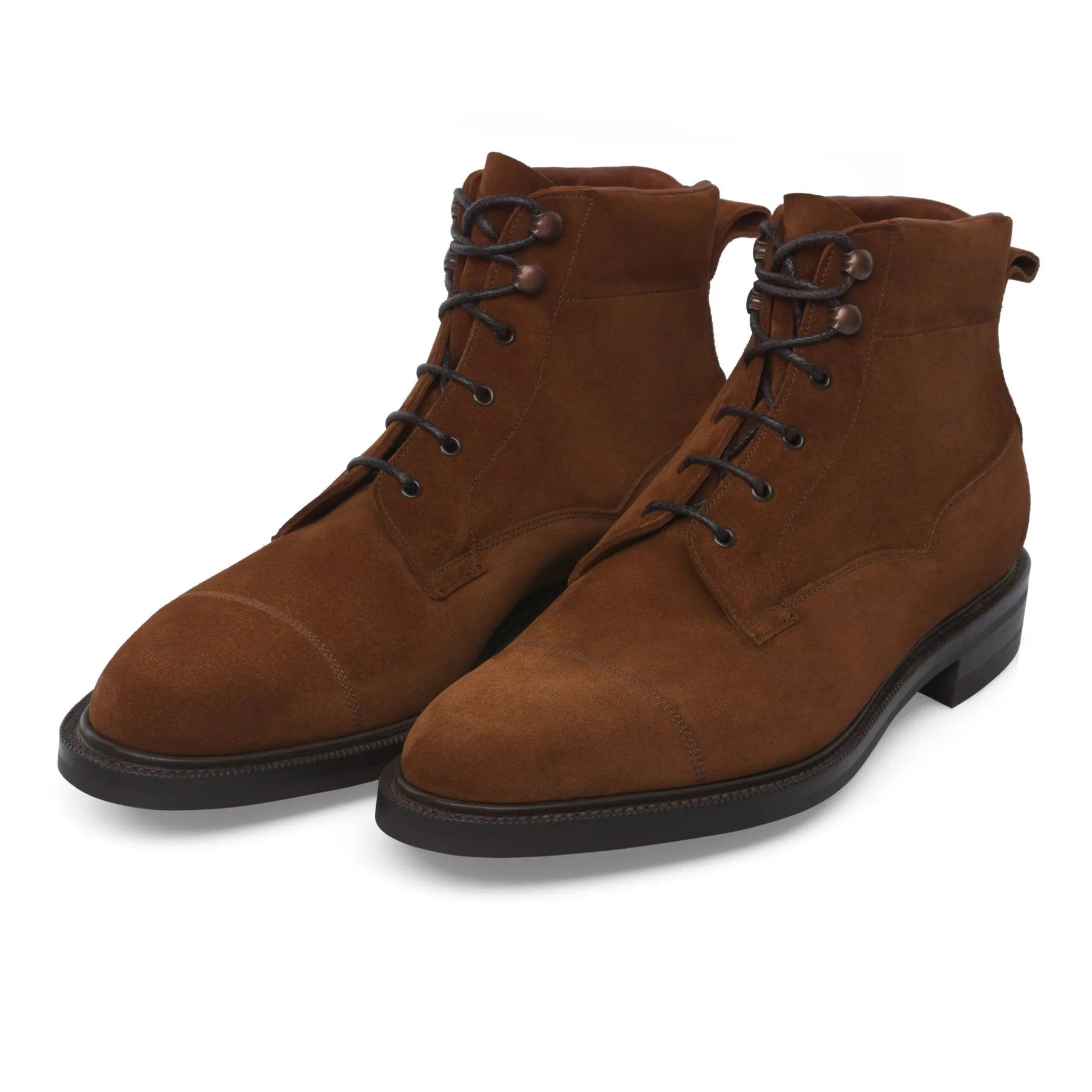 «Connemara» Suede Hiking Boots in Brown