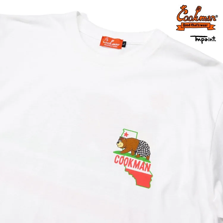 Cookman Tees - TM Paint California Bear : White