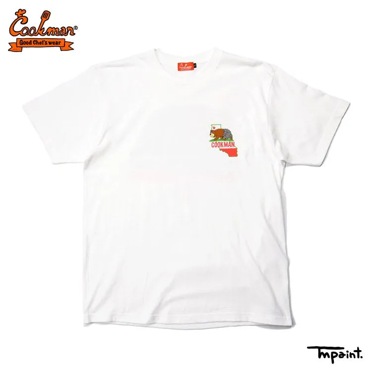 Cookman Tees - TM Paint California Bear : White