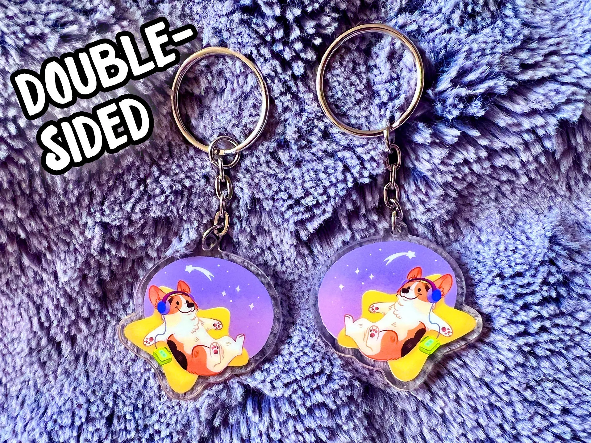 Corgi STAR Acrylic Keychain