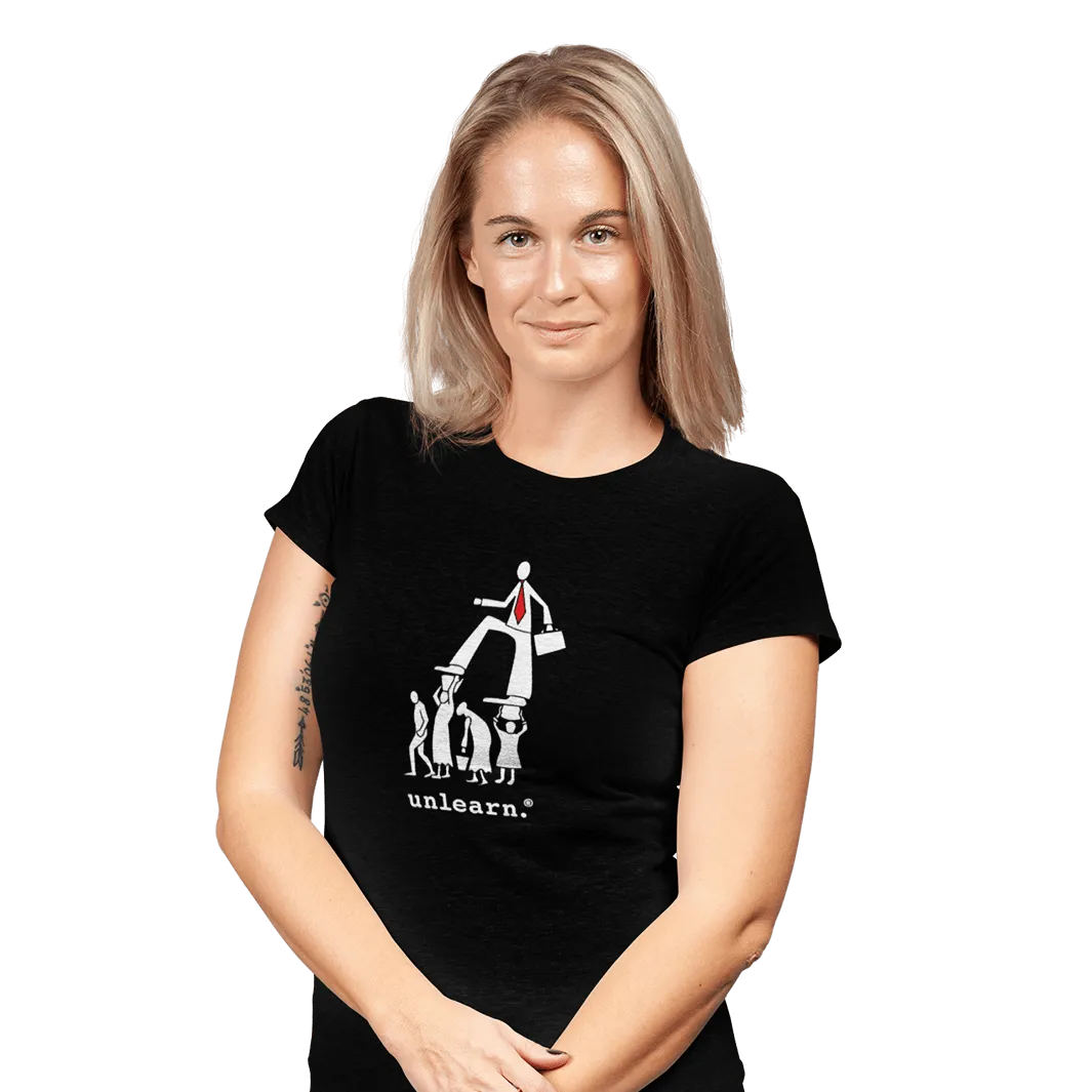 Corporate - Women's Fitted Black T-Shirt