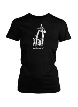 Corporate - Women's Fitted Black T-Shirt