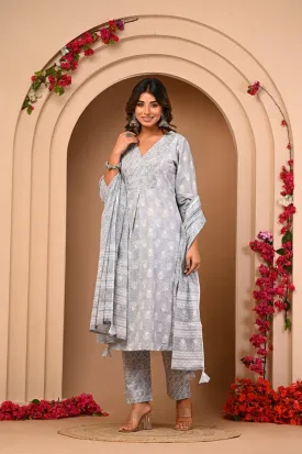 Cotton Flex Anarkali Set