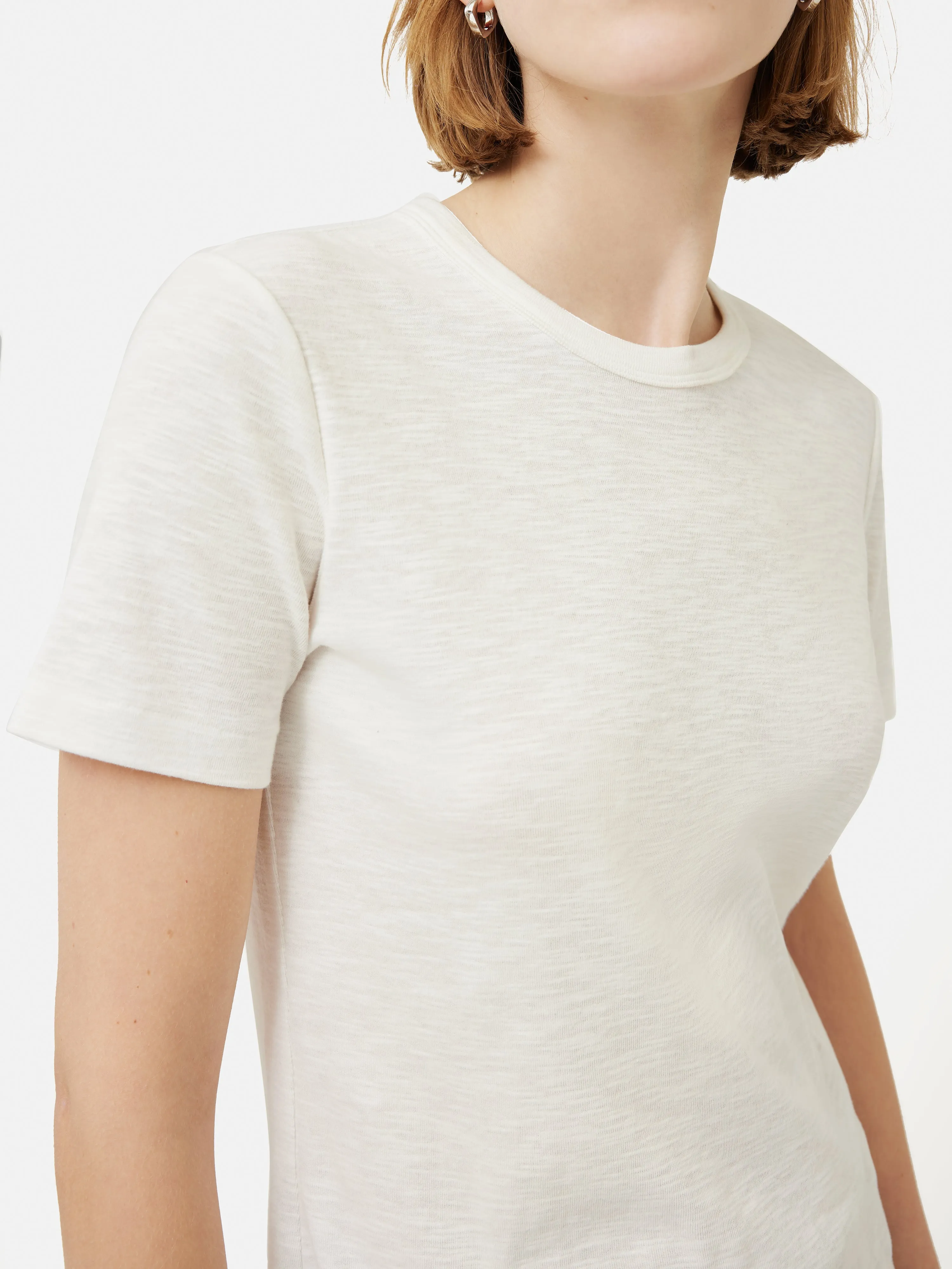 Cotton Luxe Short Sleeve Tee | Cream