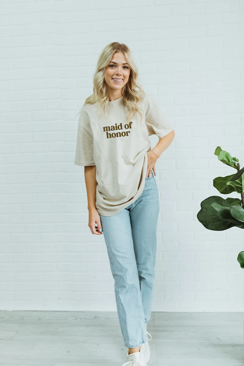 Custom Beige Wedding tee