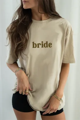 Custom Beige Wedding tee