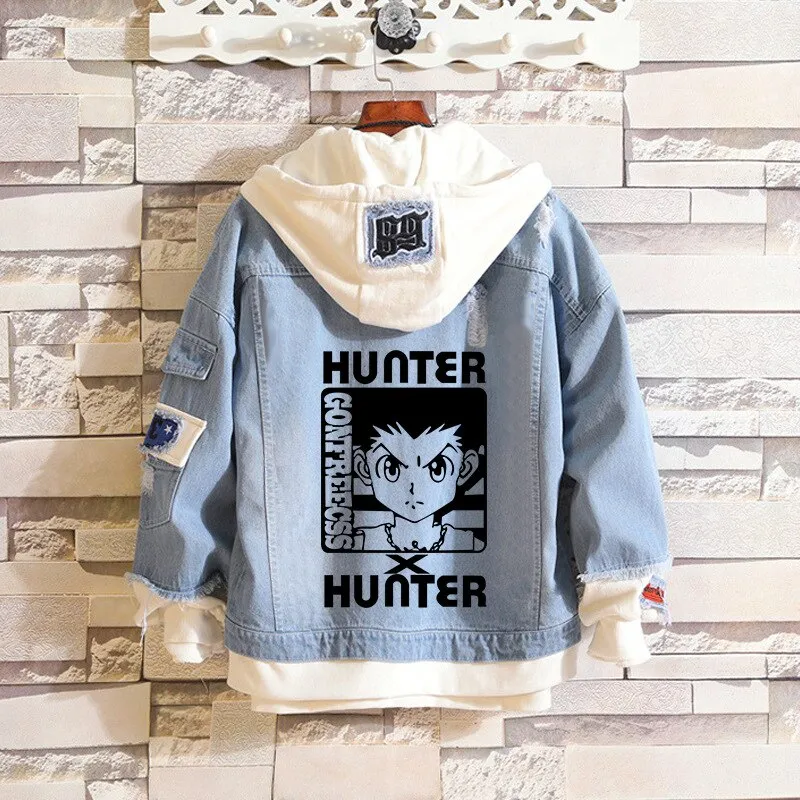 Denim Hoodie Set-1 Hunter X Hunter (Variants Available)