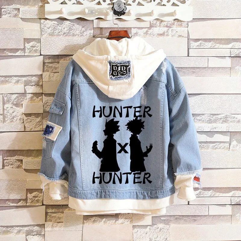 Denim Hoodie Set-1 Hunter X Hunter (Variants Available)