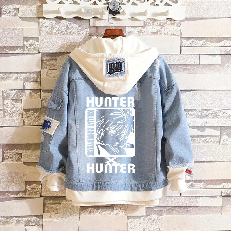 Denim Hoodie Set-1 Hunter X Hunter (Variants Available)