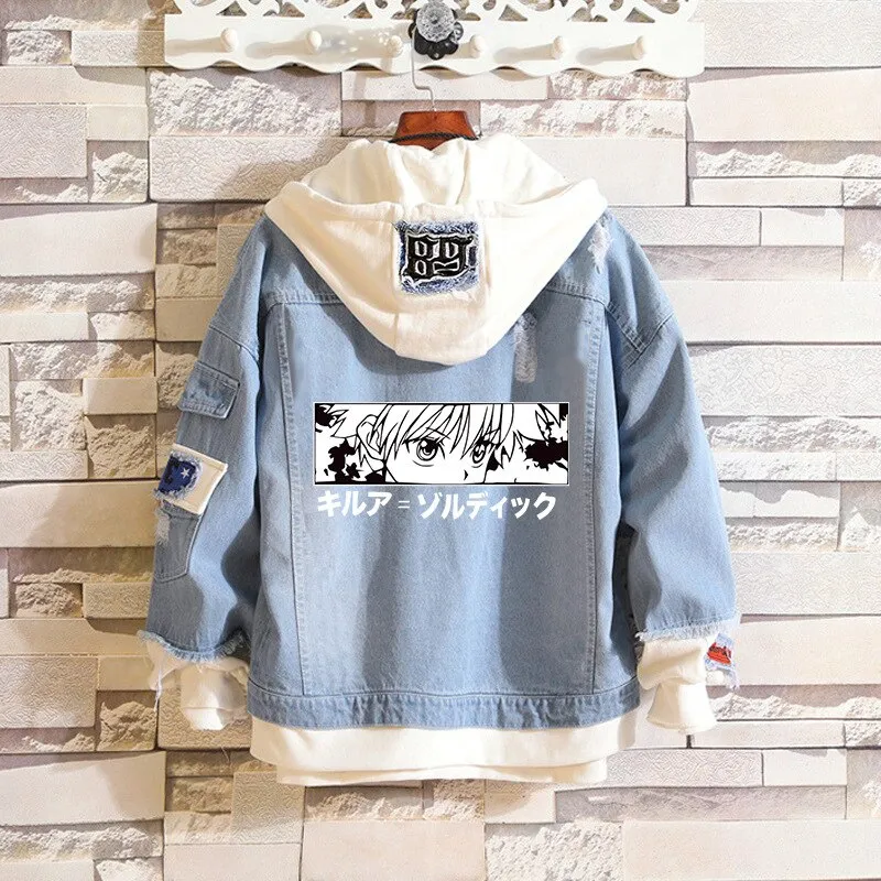 Denim Hoodie Set-1 Hunter X Hunter (Variants Available)