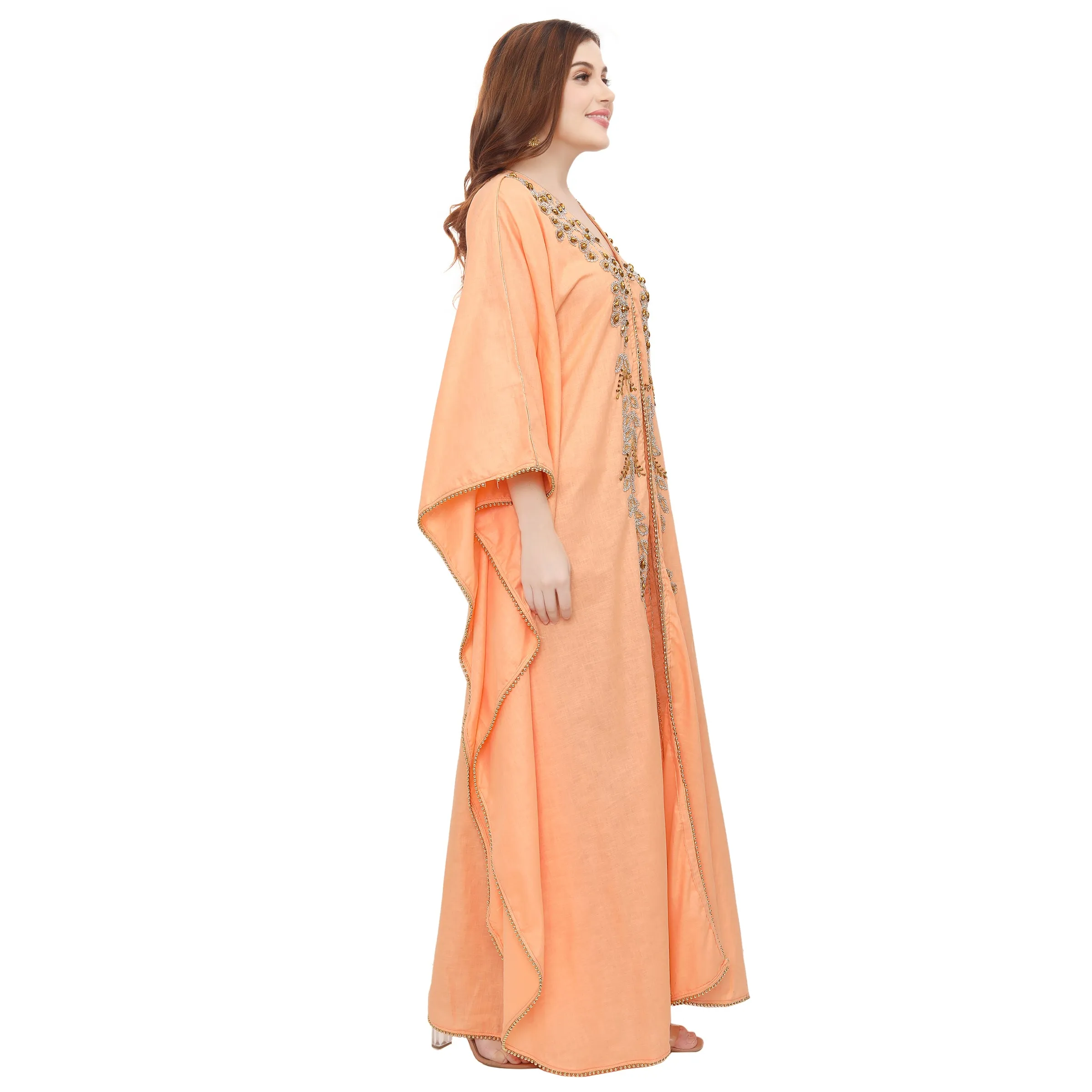 Designer Khaleeji Thobe Modern Kaftan Party Maxi Dress