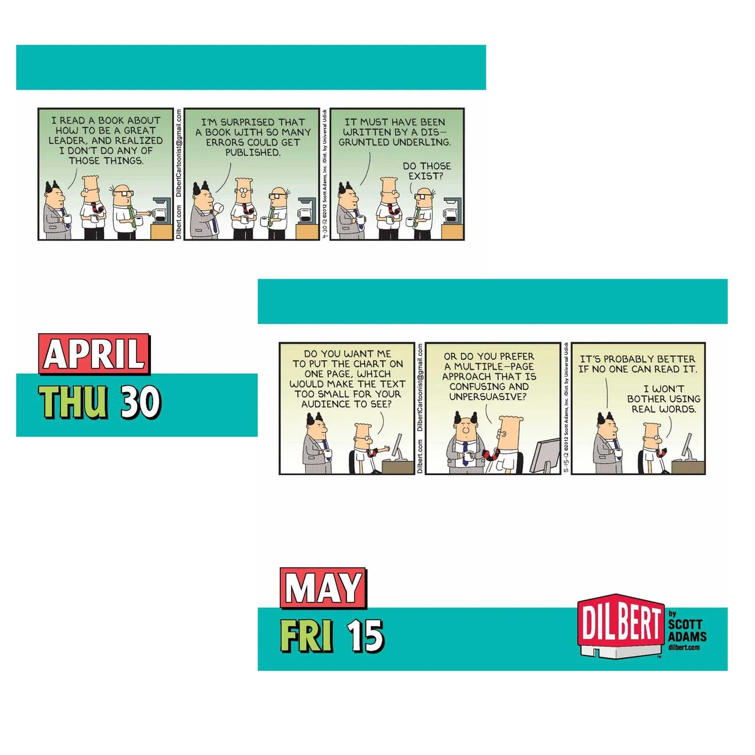 Dilbert 2015 Day-to-Day Calendar