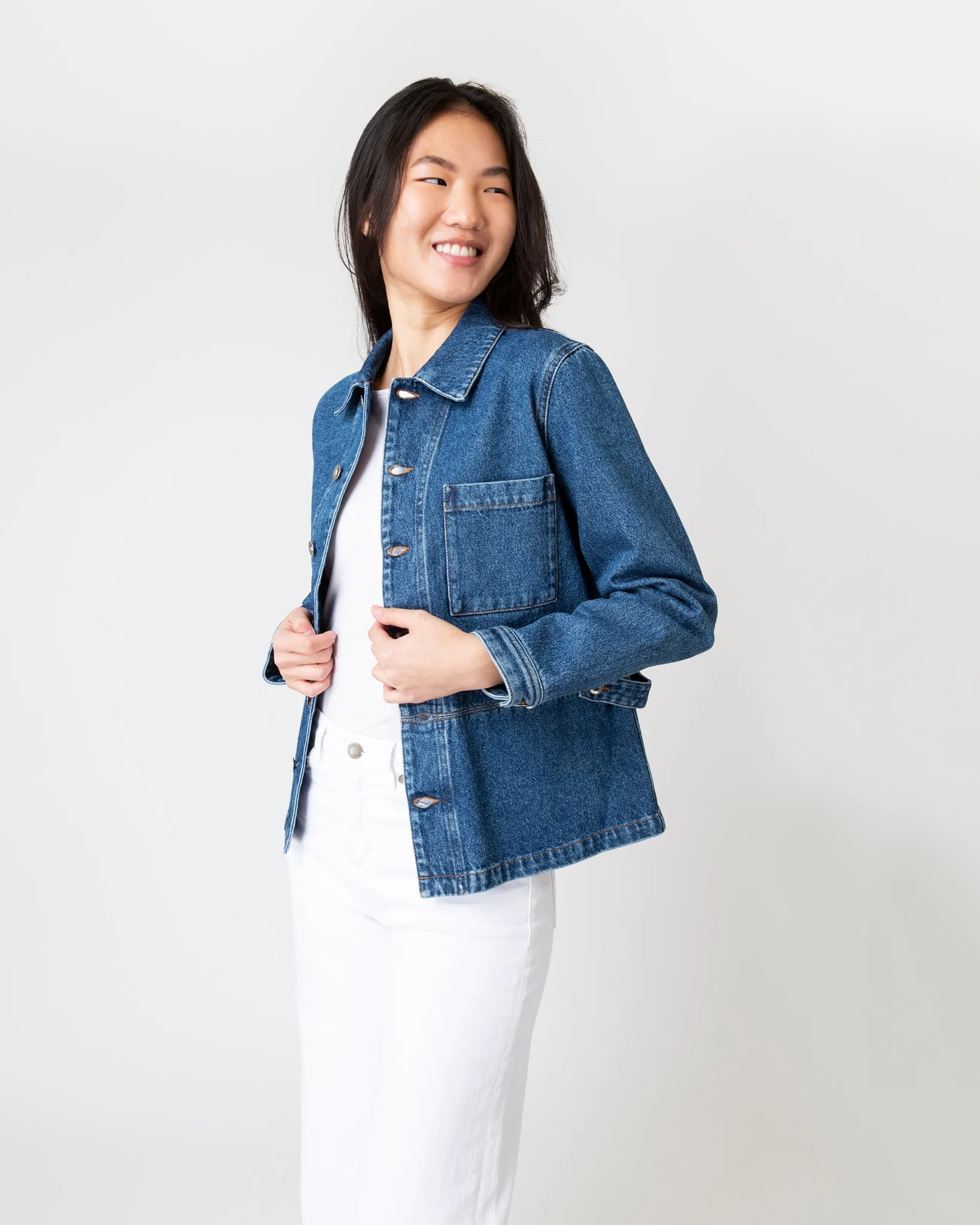 Dina Jacket in Washed Indigo