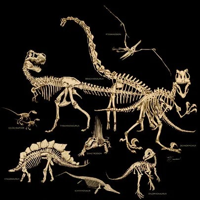 Dino Bones Youth T-Shirt