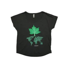 Diversitree - Tri-Black Flowy T-Shirt