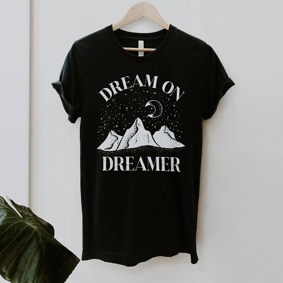 Dream On Dreamer Graphic Tee Shirt (Wholesale)