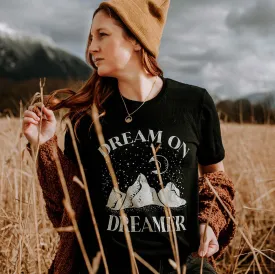 Dream On Dreamer Graphic Tee Shirt (Wholesale)