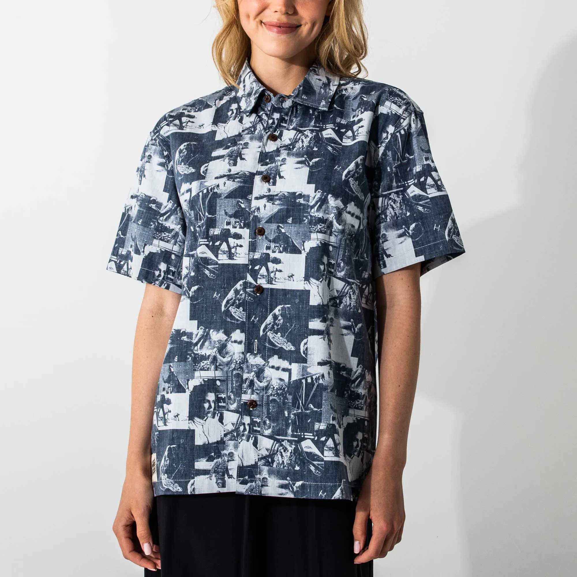 Empire Strikes Back All Over Film Print Button-Down Shirt