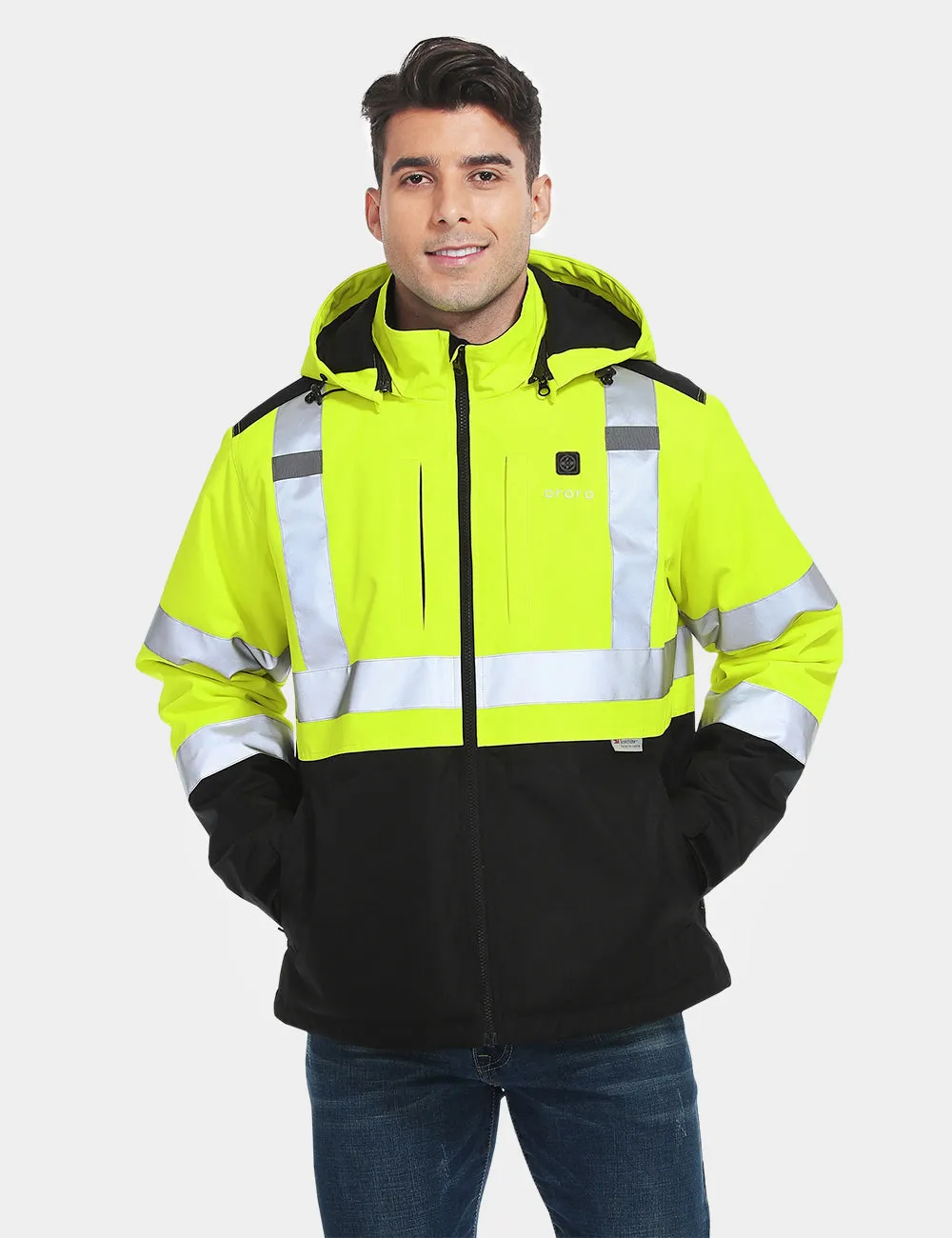 Final Sale - Men's Heated High-Visibility Work Jacket