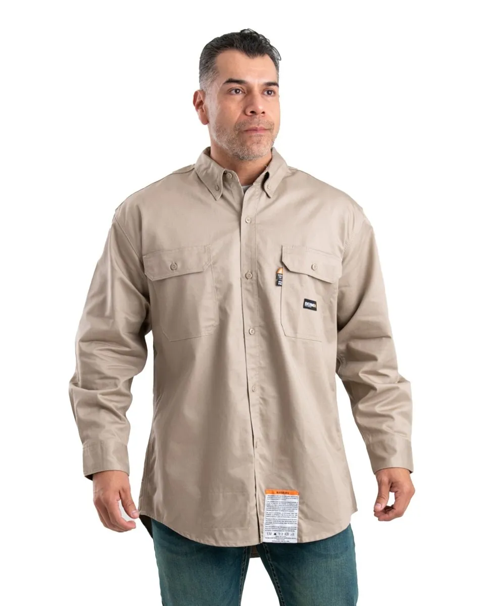 Flame Resistant Button Down Long Sleeve Work Shirt