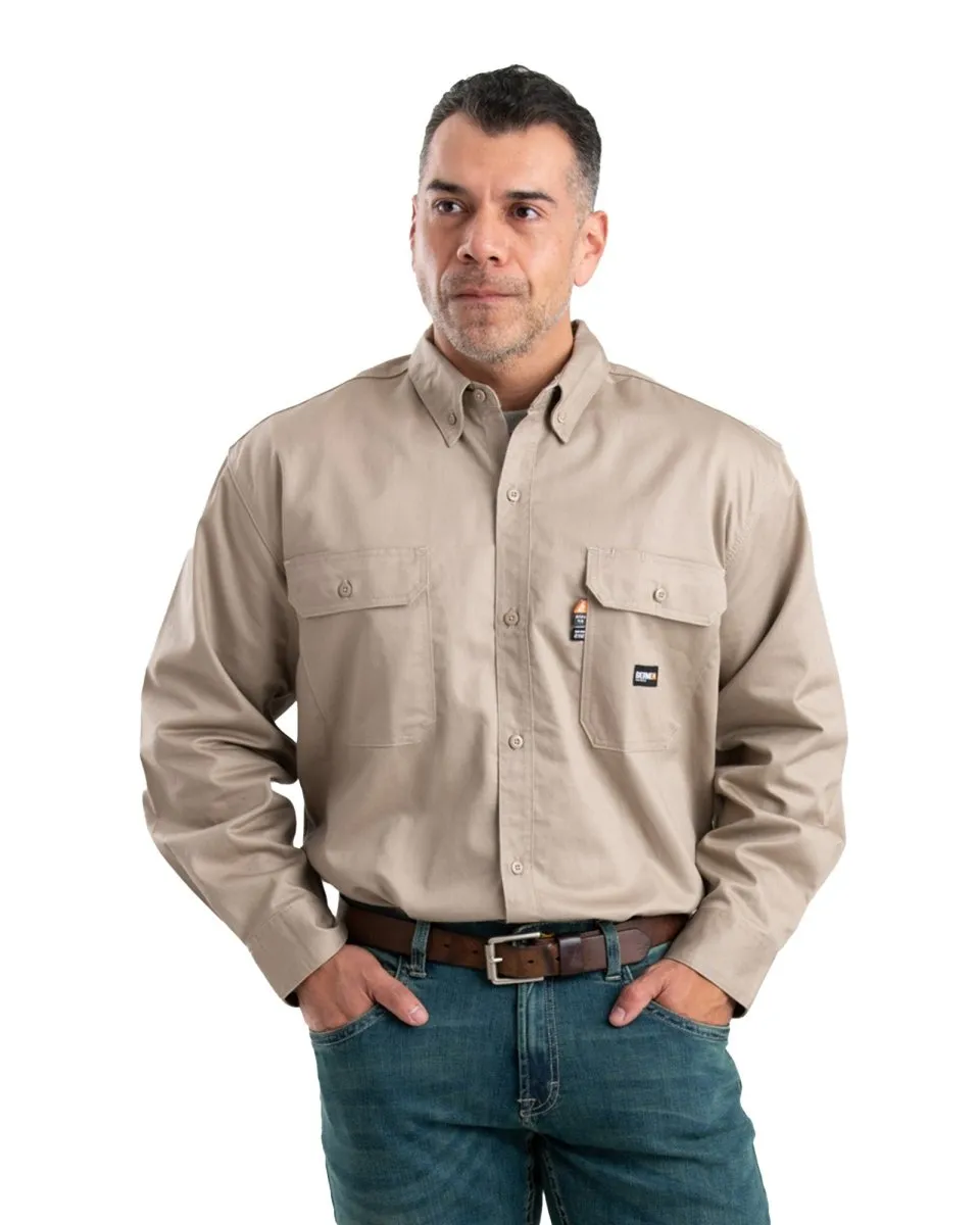 Flame Resistant Button Down Long Sleeve Work Shirt