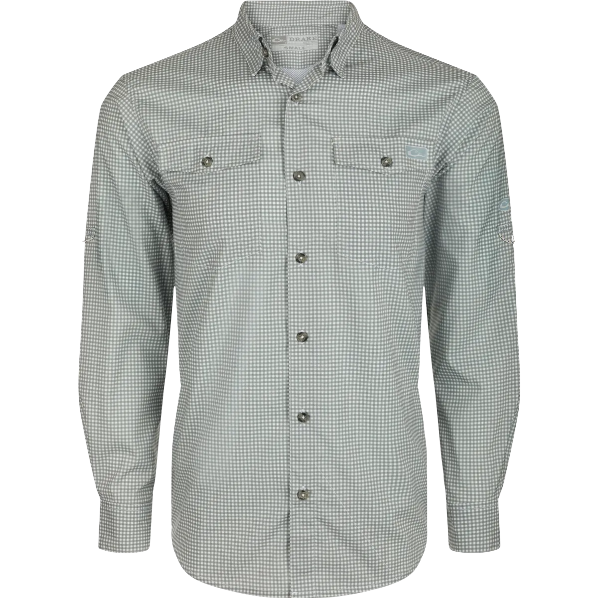 Frat Gingham Check Button-Down Long Sleeve Shirt