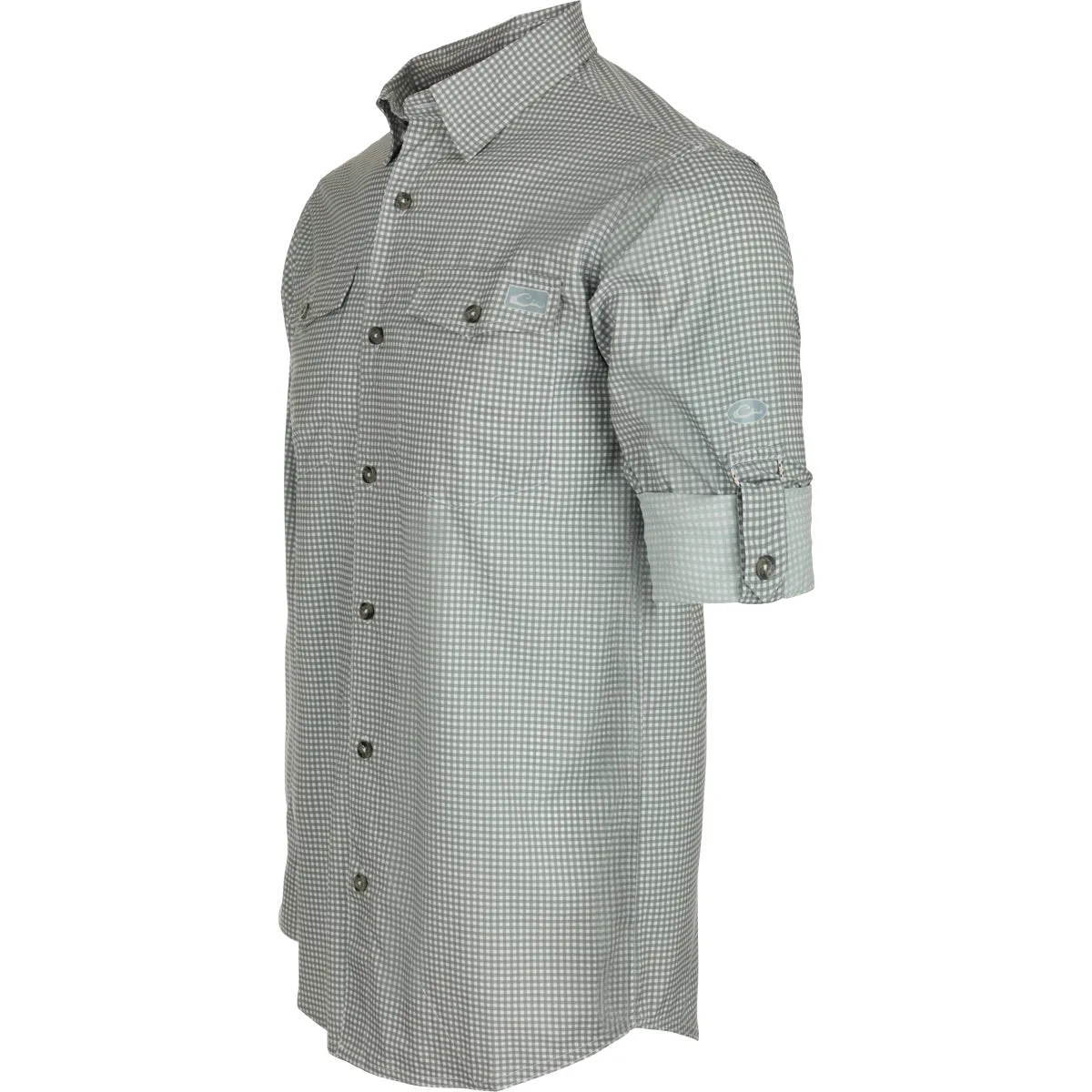 Frat Gingham Check Button-Down Long Sleeve Shirt