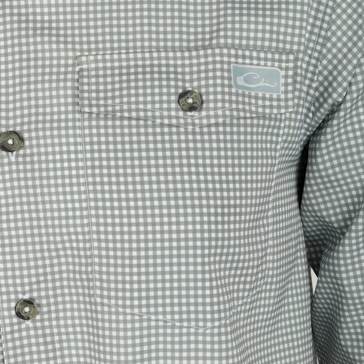 Frat Gingham Check Button-Down Long Sleeve Shirt