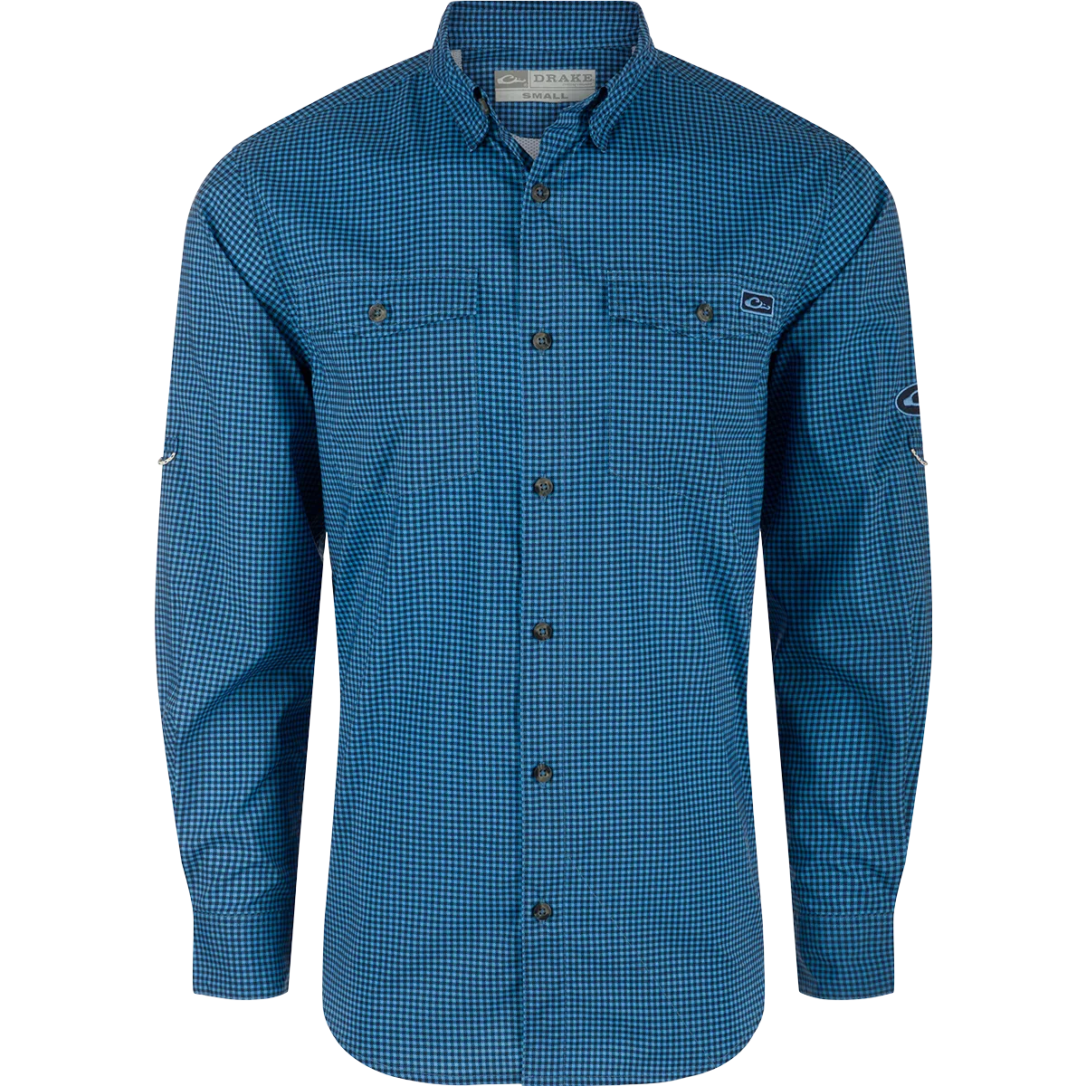 Frat Gingham Check Button-Down Long Sleeve Shirt