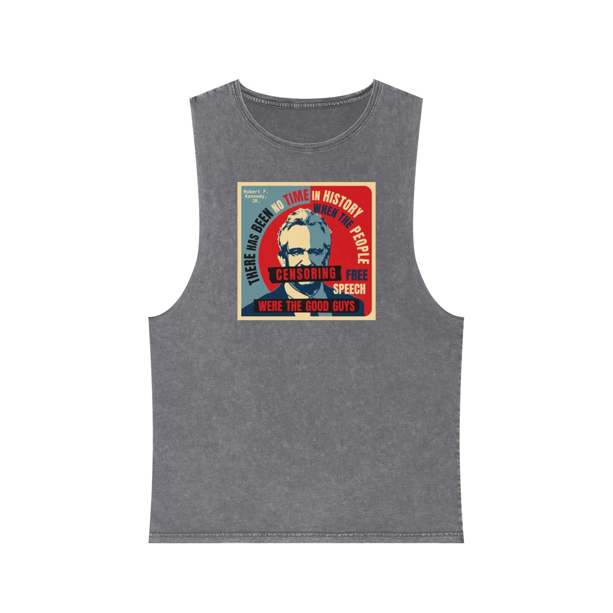 Free Speech Unisex Stonewash Tank Top