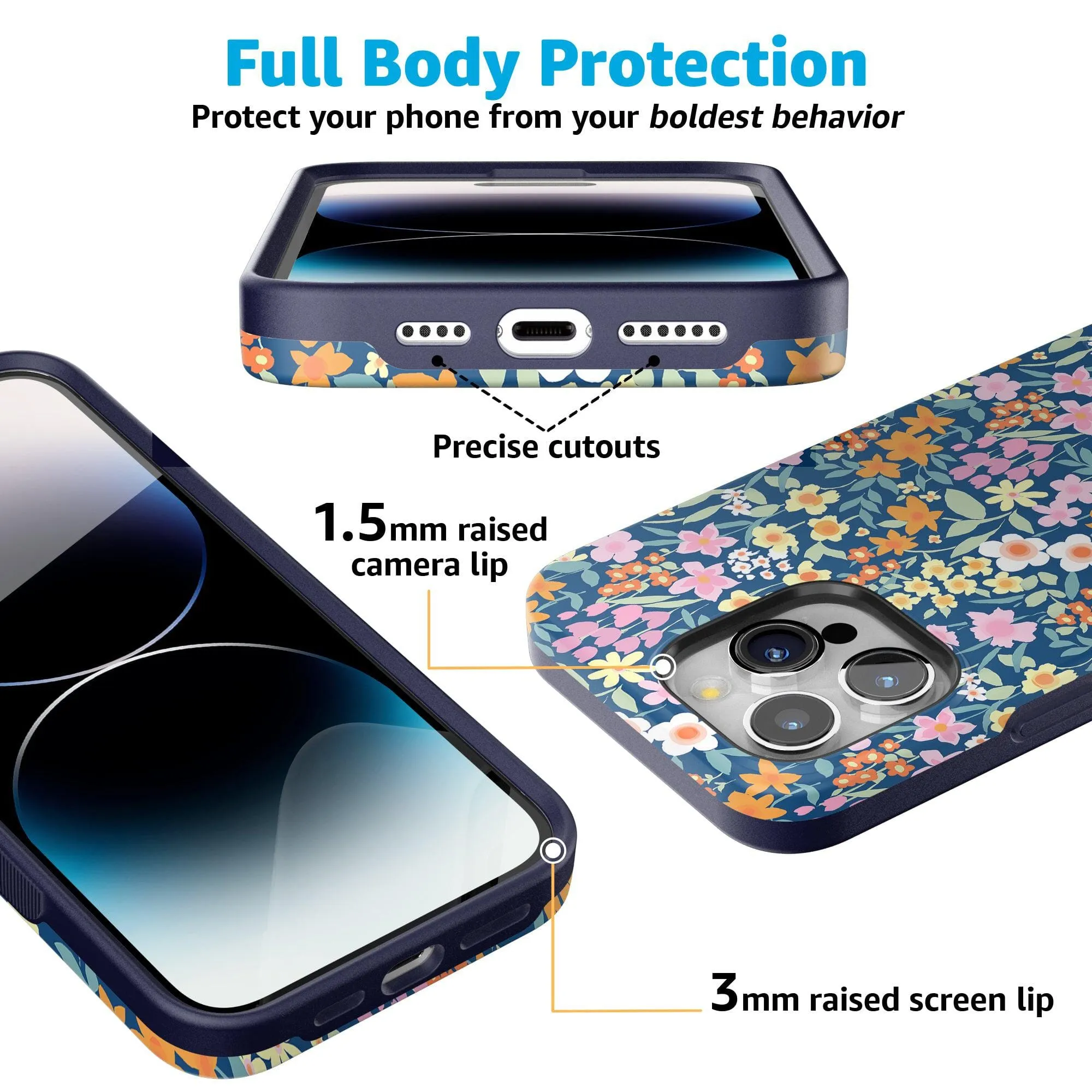 Full Bloom | Navy Floral Case