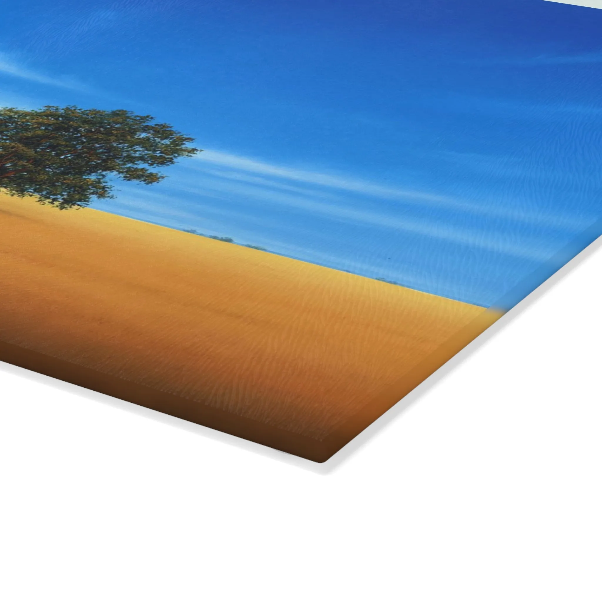 Gail Descoeurs: "Field of Gold" - Glass Cutting Board