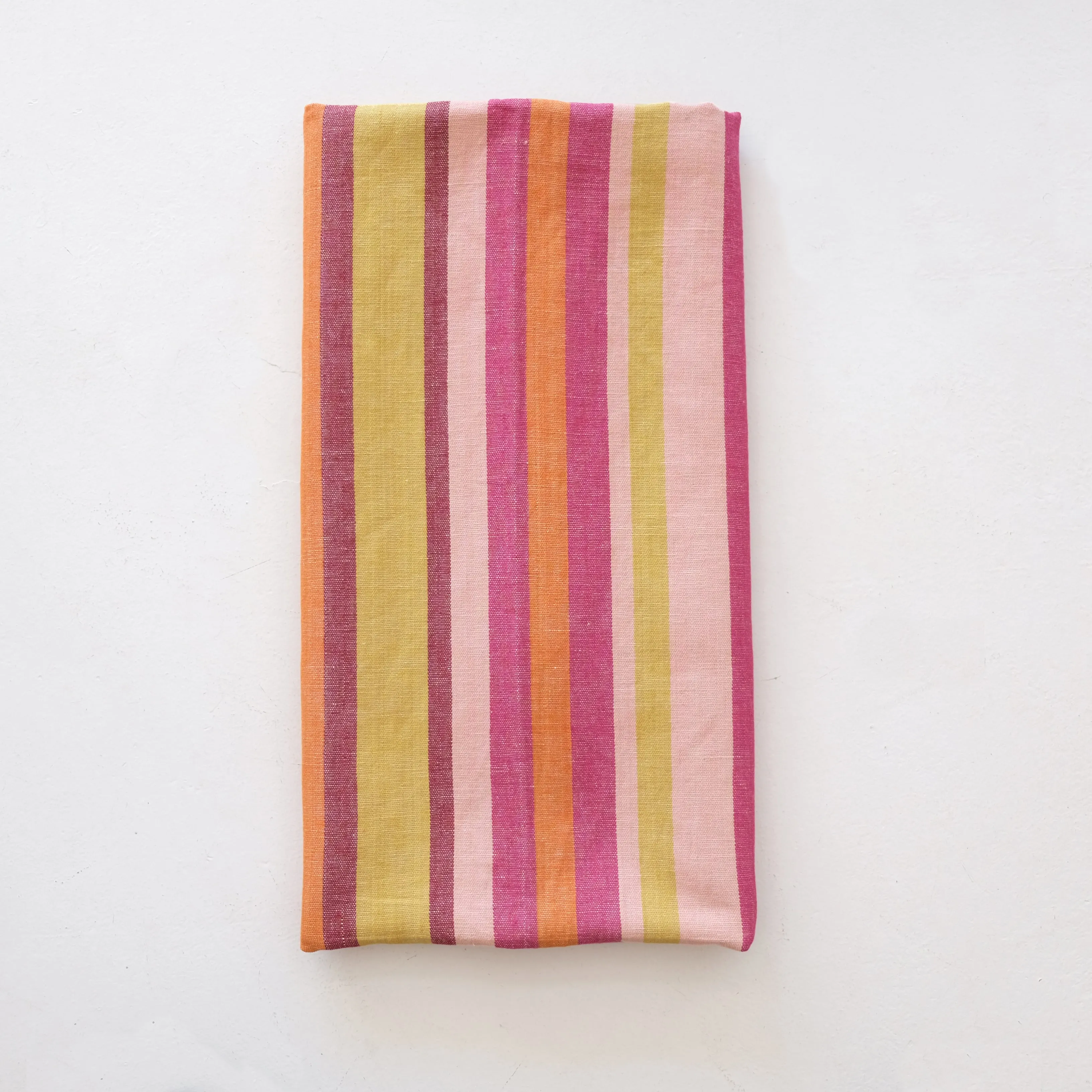 Garza Marfa Rose Burgundy Striped Throw