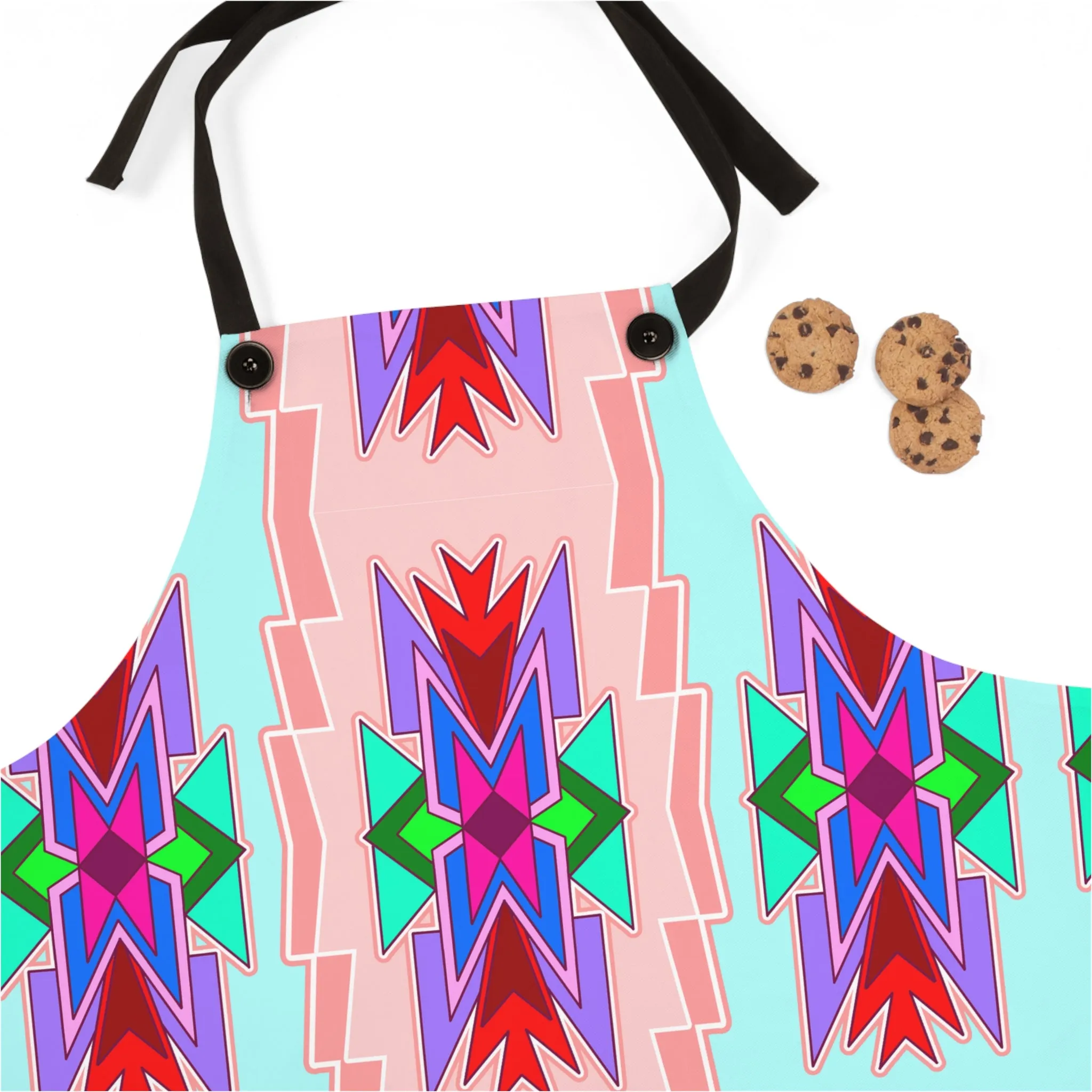 Geo Pink Apron (AOP)