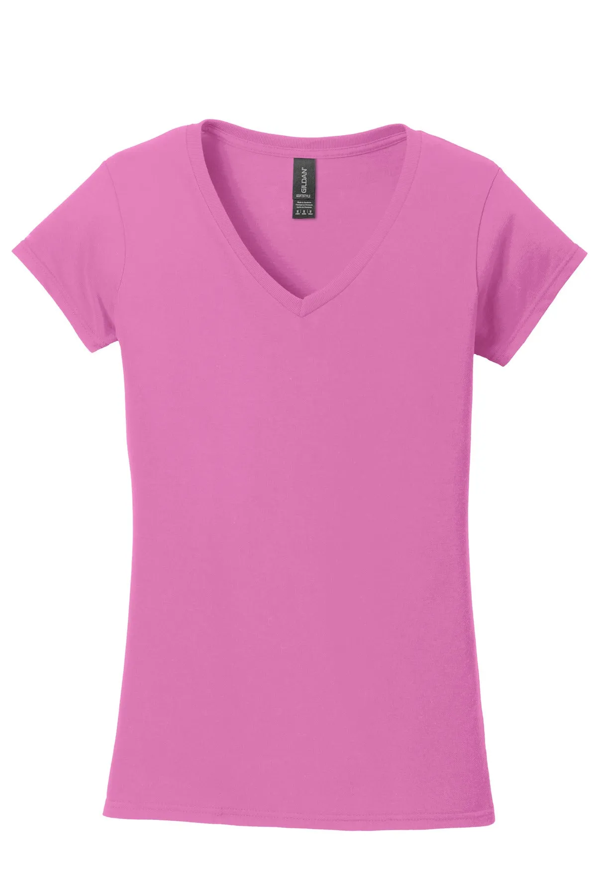 Gildan Softstyle Ladies Fit V-Neck T-Shirt. 64V00L