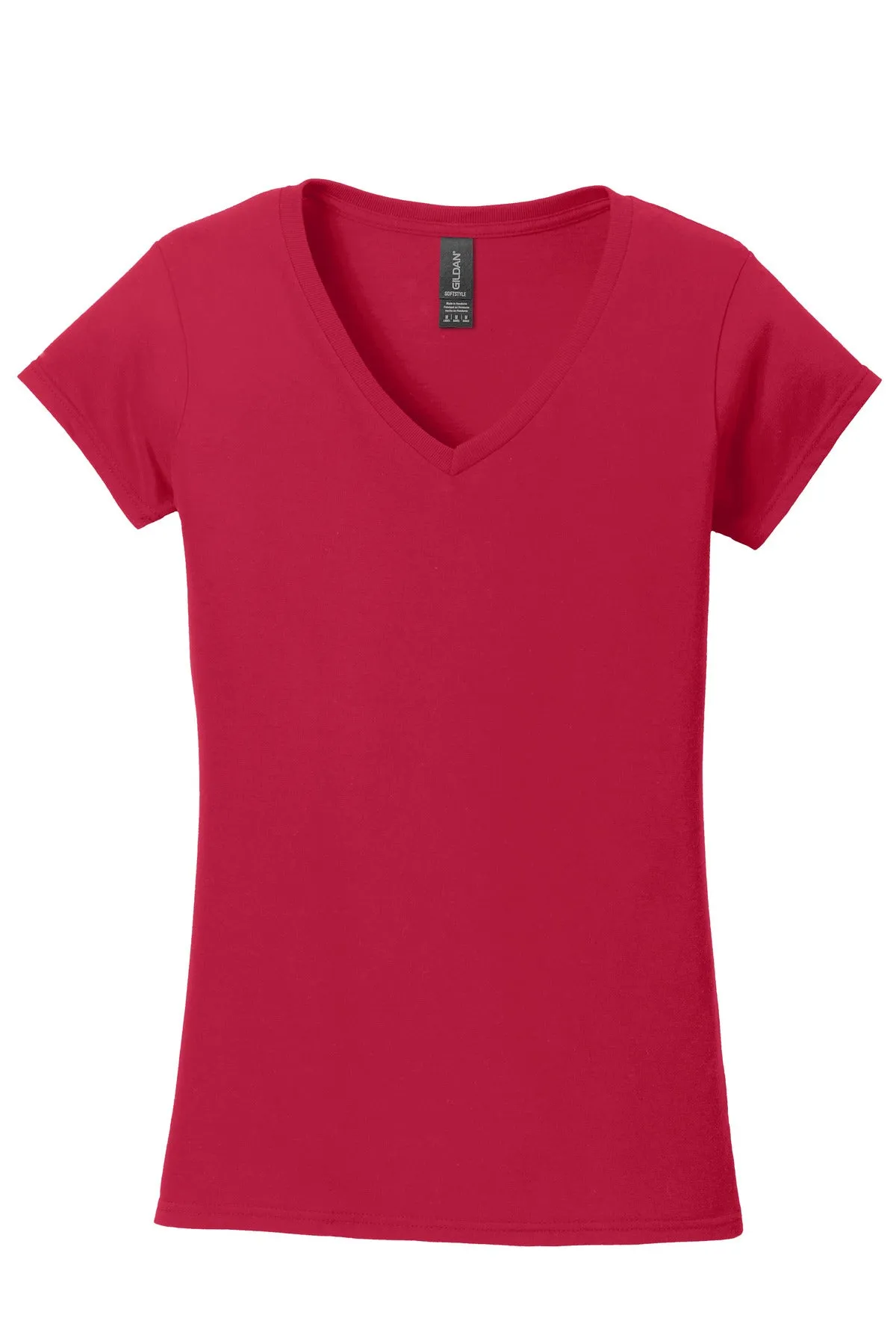 Gildan Softstyle Ladies Fit V-Neck T-Shirt. 64V00L