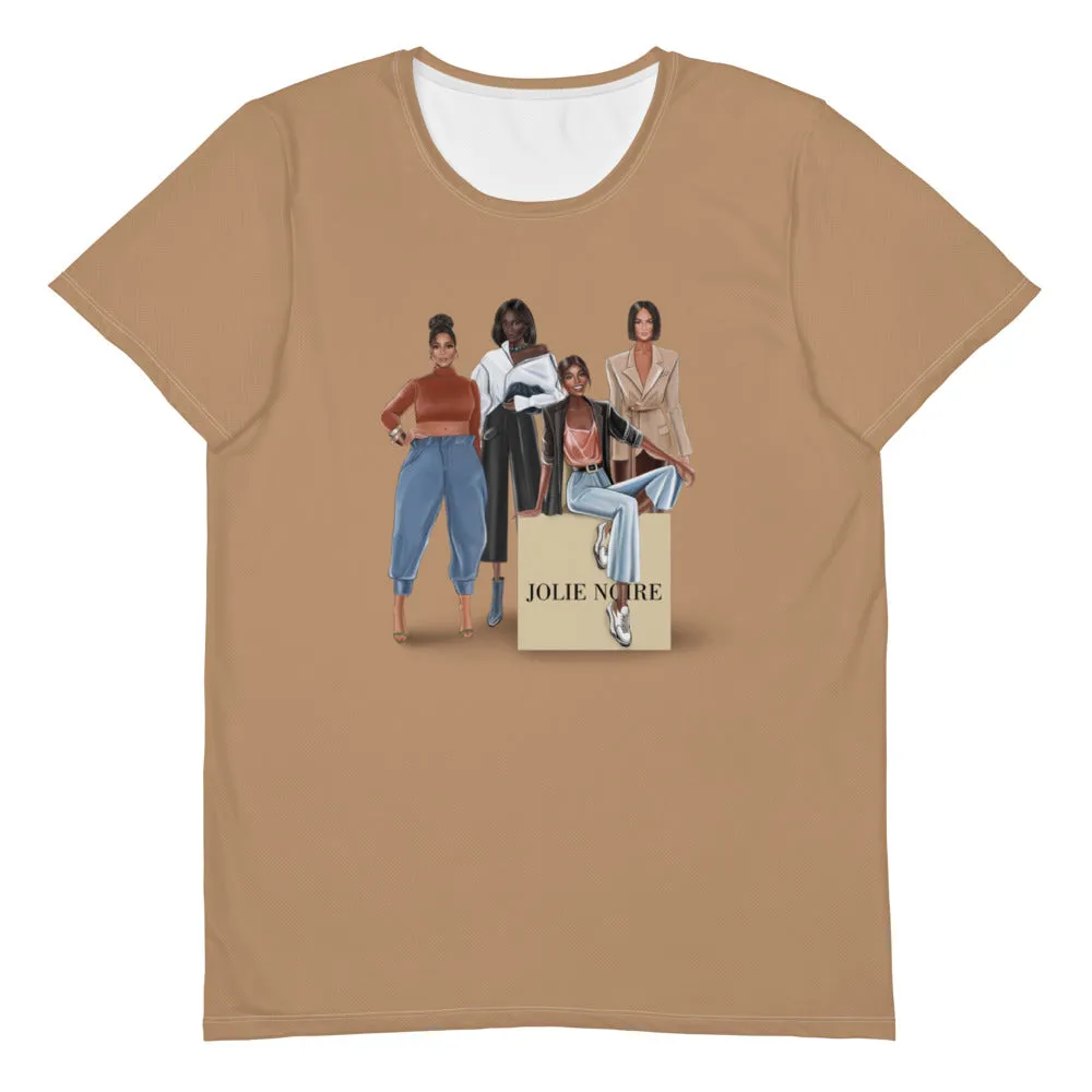 Girlfriends Premium Tee- Tan