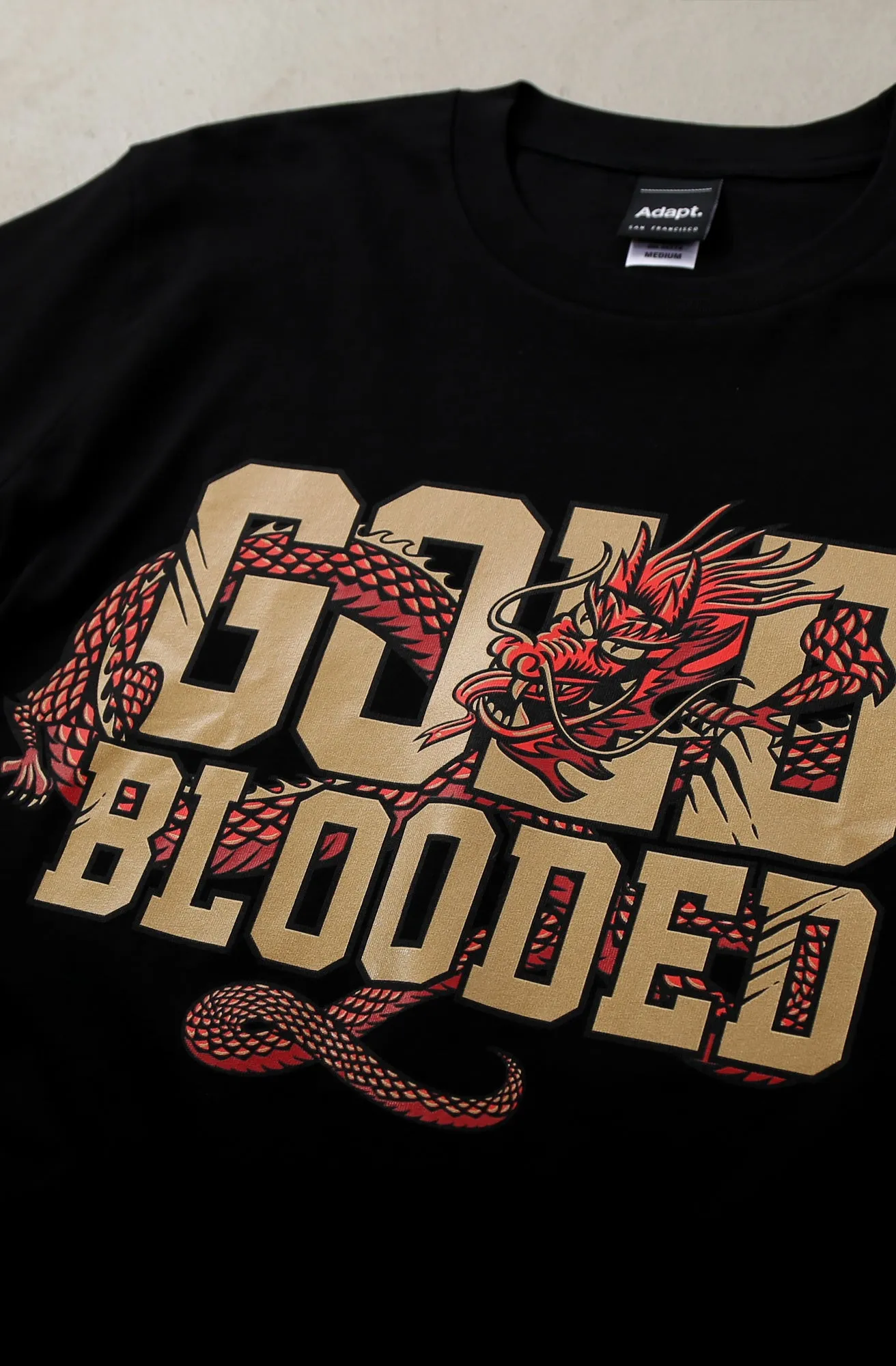 Gold Blooded CNY Edition (Men's Black Long Sleeve Tee)