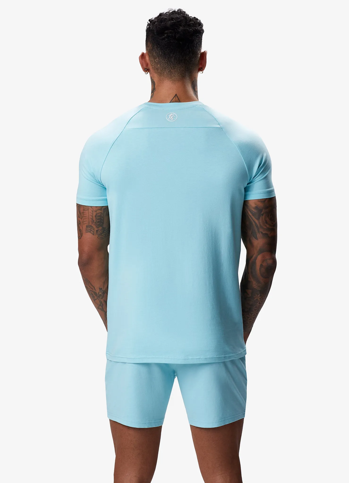 Gym King Pro Jersey Tee - Aqua Blue