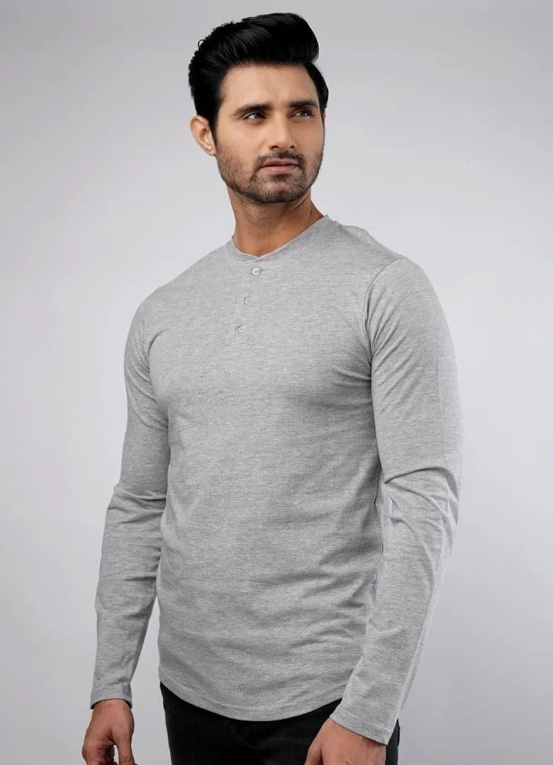 Harbor Full Sleeves Henley Tshirt