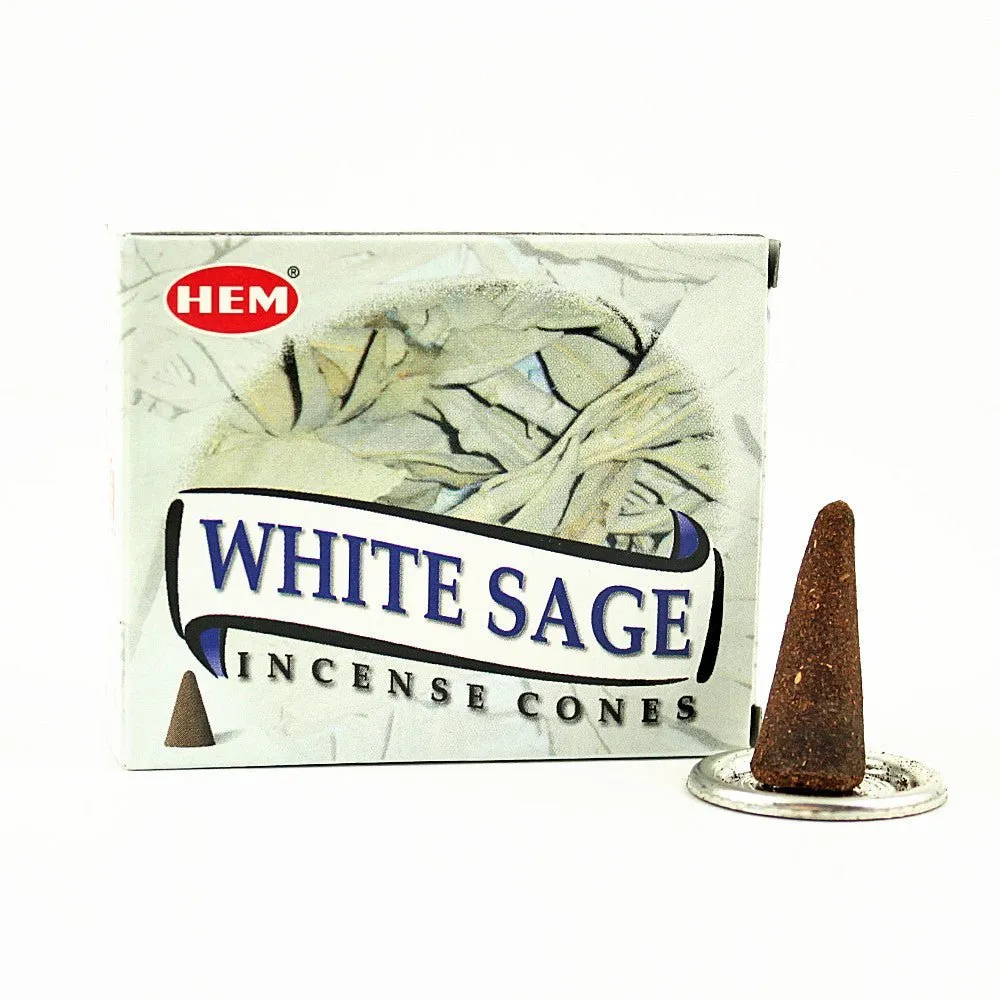 HEM Precious White Sage Incense Cones