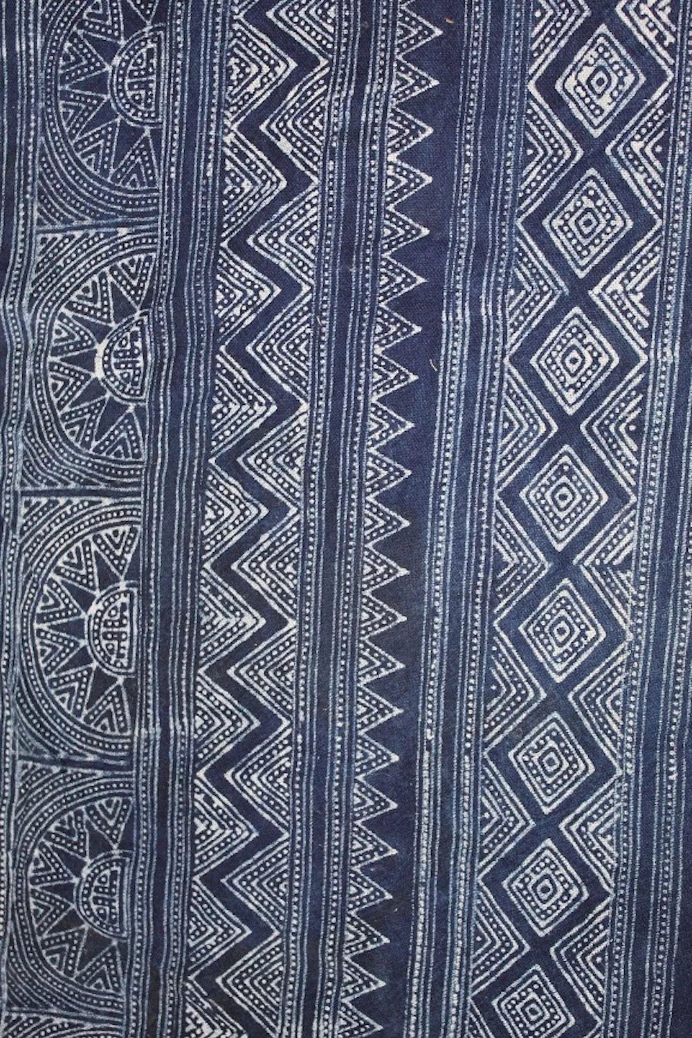 Hill Tirbe Block Printed Fabric ⫸ 5 Meter Roll ⫸ Indigo Natural Dye